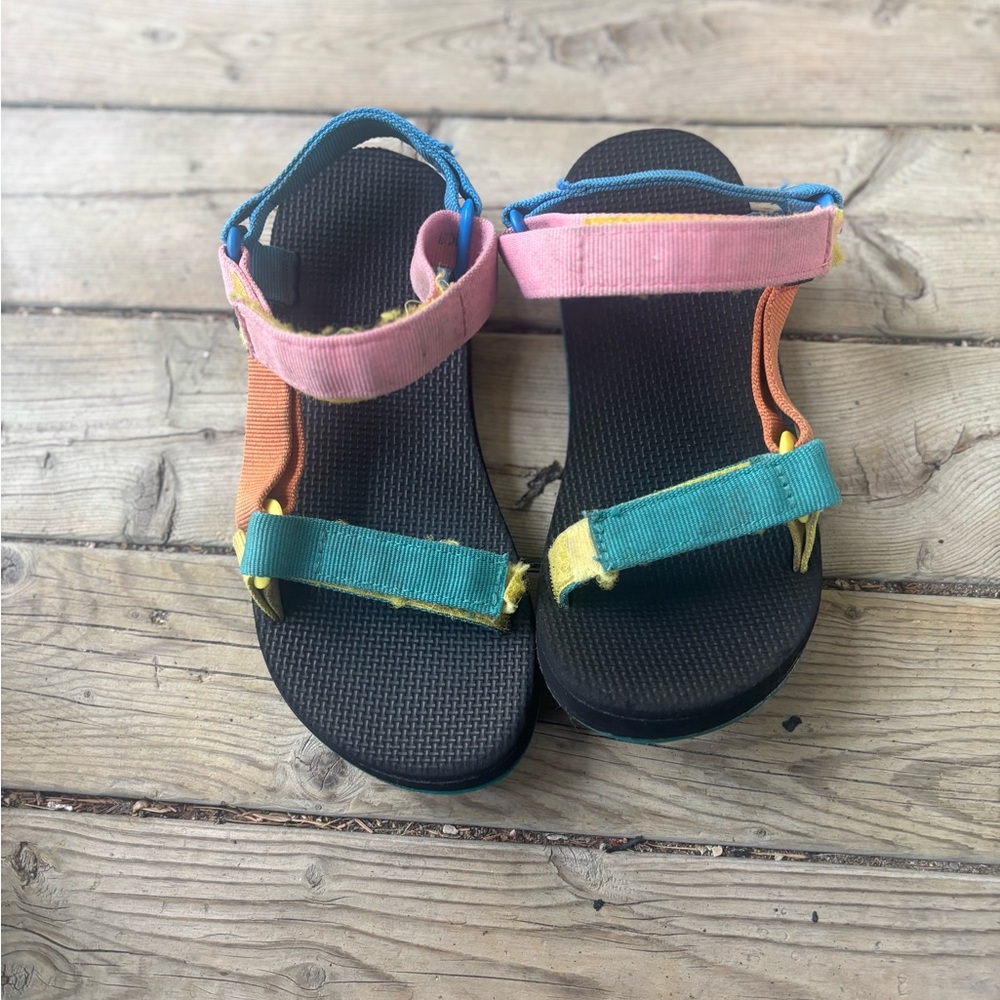 Teva Pink and Blue Sporty Sandals for Active Adventures